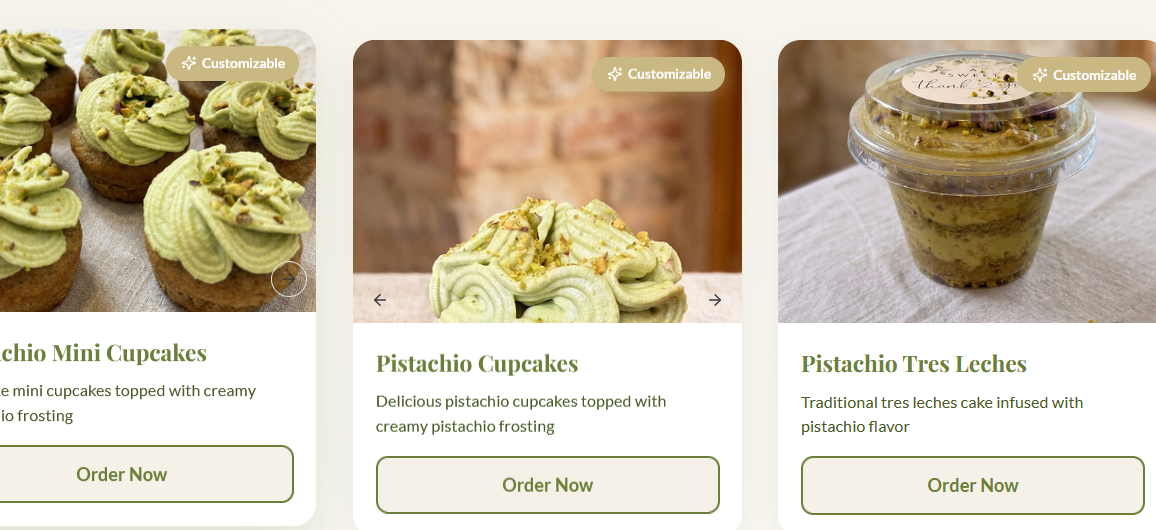 Pistachio Mini Cupcakes - Image 2